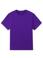 Abemetter Men'S Solid Purple 100% Cotton Crew Neck T-Shirt - Heavyweight 200 Gsm, Soft Breathable Short Sleeve Casual & Formal Wear, All-Season Comfort, Vibrant Purple Color For Daily Use & Vacation Resorts - Versatile Everyday Essential (Hand Wash/Dry Clean) - Ideal For Parties & Business Casual - Minimalist Plain Tee With Regular Fit, Smooth Texture, And Timeless Design In Solid Purple Shade