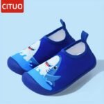 Cituo ' Quick-Dry Beach Water Shoes With Mermaid & Starfish Design - Non-Slip Tpr Sole, Breathable Slip-On Aquatic Footwear For &, Lightweight Swimming Shoes For Pool, Lake, Sandy Shores (Unisex) - Image 6