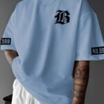 Men'S Casual Fashion Print T-Shirt - Comfortable Polyester, Round Neck, Loose Fit For Summer & Spring