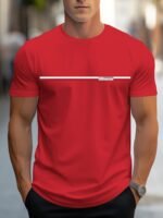 Men'S Casual Orange T-Shirt With "Mbdmbd" Print - Short Sleeve, Round Neck, Lightweight & Stretchy, Summer Style, Adult Size, Casual Wear|Graphic Tee|Lightweight Shirt - Image 10