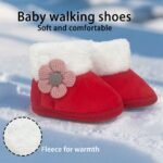 Adorable Princess Baby Shoes Soft Sole Winter 0-12 Months Toddler Walking Shoes Before School - Image 11