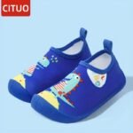 Cituo ' Quick-Dry Beach Water Shoes With Mermaid & Starfish Design - Non-Slip Tpr Sole, Breathable Slip-On Aquatic Footwear For &, Lightweight Swimming Shoes For Pool, Lake, Sandy Shores (Unisex) - Image 3
