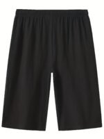 New Men'S Shorts, Summer Sweat-Absorbent And Breathable Solid Color Casual Beach Drawstring Shorts. - Image 6