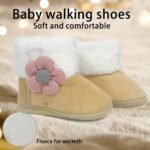 Adorable Princess-Themed Baby Girl Booties - Soft, Warm Fleece-Lined Walking Shoes For Newborns & Toddlers - Perfect Christmas & Halloween Gift - Image 8