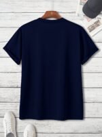 Plus Size Men'S Casual Crew Neck T-Shirt 100% Cotton Knit Fabric With Slight Stretch - Regular Fit Active Tee With Simple Graphic Design - Image 10