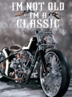 Men'S 3D Motorcycle Graphic Tee - "I'M Not Old, I'M A Classic" Print, Casual Short Sleeve Crewneck T-Shirt, Polyester Blend, Machine Washable, Ideal For Summer Outdoor Activities, Outdoor Clothing|Humorous Graphic Tee|Stretch Fabric, Plus Size - Image 3