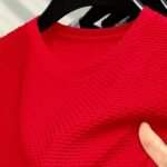 Men'S Performance T-Shirt - Solid Color Dark Blue, Active Short Sleeve Crew Neck Tee, Stretchy Nylon Blend, Ideal For Outdoor Activities, Summer Wear