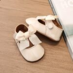 Baby First Walkers Shoes With Soft Sole - Easy-On Closure, Non-Slip Cushioned Insole - First Walking Shoes For Infants & Toddlers (0-1 Year Old) - Pastel Colors (Pink, White, Black, Golden, Beige) - Birthday Party & Everyday Outfits - Durable Synthetic Cover - Parents Love Them!, Toddler Walking Shoes, Infant Footwear, Elegant Bow Design, Comfortable Fabric Insole, Stylish Infant Footwear, Breathable Fabric Lining, New Parents - Image 11