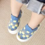 Casual Comfortable Plaid Slip On Woven Shoes For Baby Boys, Breathable Lightweight Walking Shoes For Indoor Outdoor - Image 5