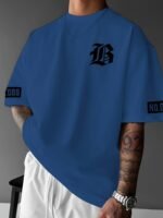 Men'S Casual Fashion Print T-Shirt - Comfortable Polyester, Round Neck, Loose Fit For Summer & Spring - Image 6