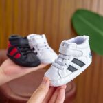 Toddler Sneakers | Soft Sole Walking Shoes | Fashion Casual Footwear | Easy Fastener Closure | Breathable Fabric Lining | Durable Sole | Versatile For Indoor & Outdoor Use | Available In Black, White, & Gray | Spring & Fall Season, Cute Shoes - Image 5
