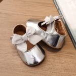 Baby First Walkers Shoes With Soft Sole - Easy-On Closure, Non-Slip Cushioned Insole - First Walking Shoes For Infants & Toddlers (0-1 Year Old) - Pastel Colors (Pink, White, Black, Golden, Beige) - Birthday Party & Everyday Outfits - Durable Synthetic Cover - Parents Love Them!, Toddler Walking Shoes, Infant Footwear, Elegant Bow Design, Comfortable Fabric Insole, Stylish Infant Footwear, Breathable Fabric Lining, New Parents - Image 15