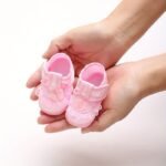Springtime Charm, Adorable Floral Embroidered Baby Girl Footwear - Non-Slip Baptism & First Steps, Perfect For Spring/Fall - Image 5