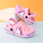 Youngsters' Cartoon Excavator Clogs - Navy Blue, Airy Eva Sandals For Youngsters, Ideal For Beach & Daily Use - Image 6