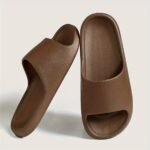 2024 New Fashion Eva Slip-On Slides, Comfortable Soft Thin Sole, Faux Texture, All-Season Casual Home Bath Beach Sandals, Solid Color, Universal Fit, Casual Daily Wear - Image 10