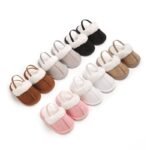 Cozy Plush Baby Girl Slippers - Soft, Non-Slip Sole For Indoor Comfort | Cute & Warm For 0-1 Year Olds | Perfect For Spring/Fall, Leisure Style, Spring/Autumn - Image 2