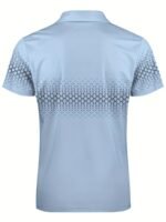 Men'S Plus Size Casual Golf Shirt ? Short Sleeve, Retro Geometric Plaid 3D Print Top, Lightweight And Comfortable - Image 5