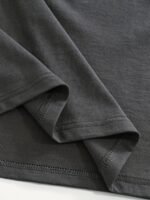 Men'S Plus Size Casual T-Shirt - Black Everyday Essential Tee, Breathable Summer Shirt For Big & Tall Sizes, Non-Transparent Fabric For Outdoor, Office, Formal Events - Easy-Care Round Neck Top, Outdoor Clothing, Simple Design, Durable Construction, Short Sleeve Top, Outdoor Apparel, Versatile Top, Relaxed Fit, Lightweight Material, Basic Tee, Adult Men, Plus Size - Image 8