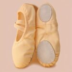 Back-To-School Gift Girls' Dance Shoes, All-Season Soft Sole Ballet Flats For Boys And Kids, Breathable Yoga Practice Shoes With Genuine Leather Soles, Non-Slip - Image 2