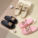 Kids' Cartoon Solid Color Eva Slippers - Breathable, Slip-On Indoor Home Sandals For Boys And Girls, Spring/Summer Casual Bathroom Shower Shoes, Cute Shoes - Image 2