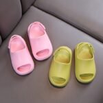 Solid Color Unisex Children'S Slip-On Slippers - Eva Material, Breathable Non-Slip Casual Walking Shoes For Boys And Girls, Suitable For Indoor And Outdoor Use - Ages 14 And Under - Image 8