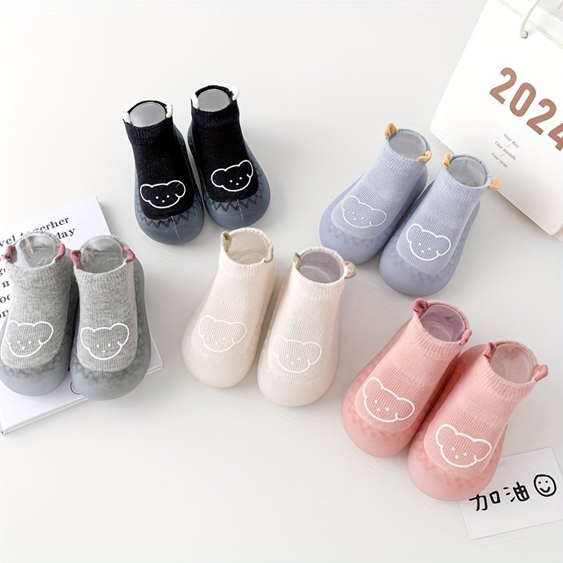 product-fancy-a667a017-4952-428c-975a-f162b38d6231.jpg Cute Cartoon Comfortable Slip On Sock Shoes For Baby Boys Girls, Breathable Non Slip Walking Shoes For Indoor Outdoor, Spring And Autumn - Image 1