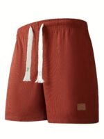 Men'S Premium Corduroy Shorts - Light Gray With Drawstring Waist, Side Pockets & Letter Design, Perfect For Travel, Beach, Hiking, Tennis, Basketball, And Soccer - Comfortable Summer Casual Wear - Image 10