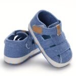 Casual Solid Color Sandals For Baby Boys, Breathable Lightweight Walking Shoes For Spring Summer - Image 2