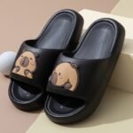Kids' Cartoon Solid Color Eva Slippers - Breathable, Slip-On Indoor Home Sandals For Boys And Girls, Spring/Summer Casual Bathroom Shower Shoes, Cute Shoes - Image 5
