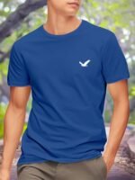 T24-T240911-S One Bird 180G Men'S Short Sleeve Print T-Shirt Starry - Image 2