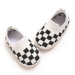 1 Pair Unisex Infant Casual Slip-On Shoes, Plaid & Solid Color, Comfortable Lightweight Non-Slip Walking Footwear For Indoor & Outdoor, Fabric Upper, Cloth Insole, Spring/Fall Collection - Image 11