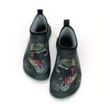 Boys Girls Anime Print Quick-Drying Non-Slip Water Shoes, Lightweight Slip-On Beach Aqua Socks, Summer - Image 5
