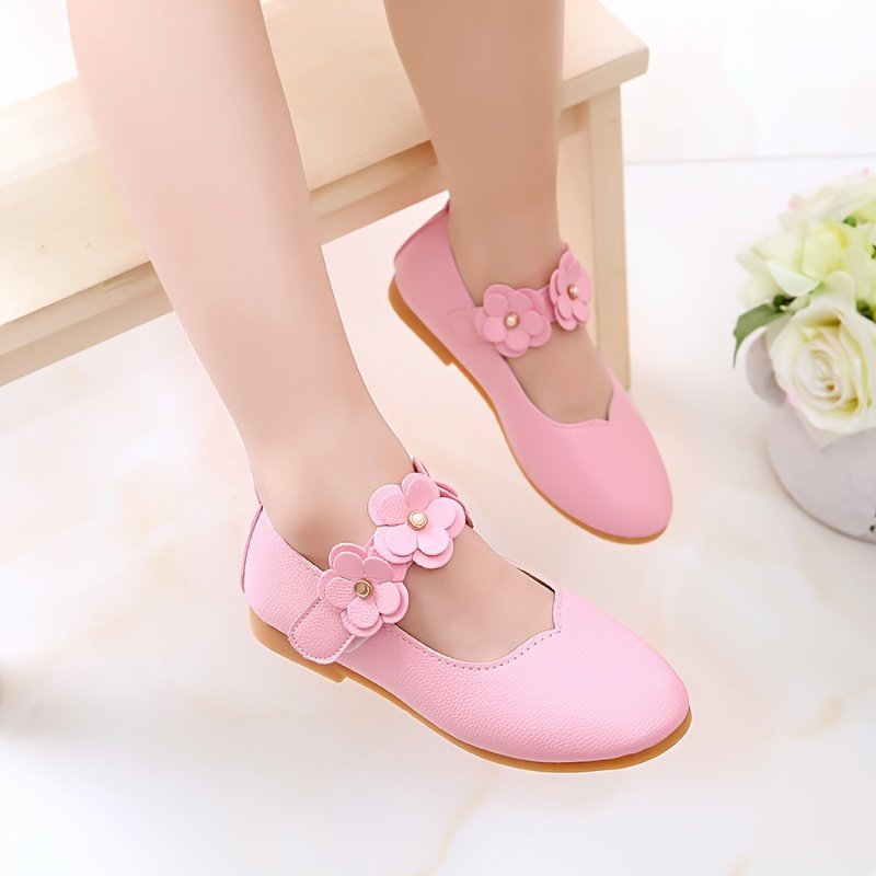 product-fancy-b1484bad-4410-48ee-a90f-34589b854f48.jpg Girls' Floral Flat Shoes, Cute And Gentle Style, Elegant Dance Shoes, Casual Versatile - Image 1