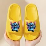 Disney Stitch Cartoon Eva Slides For Youngsters & Youngsters - Thick Sole Comfort Beach & Bathroom Slippers, Easy Slip-On Indoor/Outdoor Shoes For Family Fun, All-Season Use, Indoor Slippers, Playful Footwear, Durable Footwear - Image 6