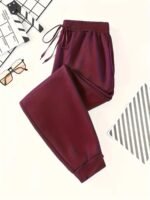 Men'S Casual Jogger Pants - Vibrant Blue Elastic Waistband Lounge Pants, Machine Washable Regular Fit Autumn/Winter Comfort For Gym, Outdoor & Casual Attire, Leisure Clothing | Smooth Texture | Durable Fabric, Plus Size - Image 10