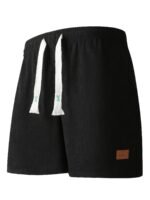 Men'S Premium Corduroy Shorts - Light Gray With Drawstring Waist, Side Pockets & Letter Design, Perfect For Travel, Beach, Hiking, Tennis, Basketball, And Soccer - Comfortable Summer Casual Wear - Image 8