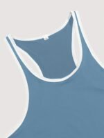 Men'S Casual Solid Color Breathable Sports Tank Top - Quick-Dry Polyester Fabric, Stretchy Elastane Blend, Machine Washable, Ideal For Summer Activities And Casual Attire, Summer Tank Tops, Plus Size - Image 10