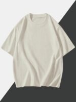 Men'S & Women'S Heavyweight 260Gsm T-Shirt - Soft Crew Neck Tee, Loose Fit Casual Everyday Shirt For Couples, Gym, Outings - Breathable Summer Top In Black/White - Ideal Gift For Him Her, Outing Attire, Minimalist Design, Comfortable Fabric, Unisex Clothing, Gym Wear, Short Sleeve, Durable Construction, Basic Tee, Couples Outfit, Gym Wear Tee, Unisex Tshirt, Breathable Fabric - Image 3