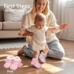 Soft Sole Warm 0-12 Months Baby Boys And Girls Pre-Crawling Fleece-Lined Winter Style Slipper Shoes, Childrens Slippers - Image 8