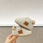 Adorable Cartoon Bear Sneakers For Boys & Girls - Non-Slip, Comfortable First Walker Shoes With Hook-And-Loop Fastener Closure, Perfect For All Seasons - Image 3