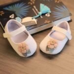 0-6 Months Baby Girl Princess Shoes Soft Sole Breathable Girls Princess Flat Shoes Spring And Summer Baby Shoes Newborn Shoes Step-In Shoes - Image 2
