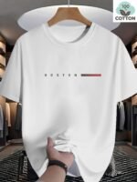 Plus Size Men'S Casual Crew Neck T-Shirt 100% Cotton Knit Fabric With Slight Stretch - Regular Fit Active Tee With Simple Graphic Design - Image 3