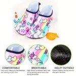 Youngsters' Lightweight Slip-On Swim Shoes - Quick-Dry Beach Water Shoes With Cartoon Whale & Designs, Soft Fabric & Tpr Sole For Outdoor Swimming, Pool, Lake, Beach, And Light Beige-Friendly Comfort - Image 2