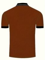 Men'S Lightweight Breathable Summer Shirt - Solid Color Black With White Logo, Short Sleeve, Button-Up Collar, Regular Fit For Golf, Tennis & Casual Wear, Golf Shirt, Golf Attire, Sleek Sporty Design, Comfortable Fabric - Image 9