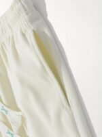 Men'S Premium Corduroy Shorts - Light Gray With Drawstring Waist, Side Pockets & Letter Design, Perfect For Travel, Beach, Hiking, Tennis, Basketball, And Soccer - Comfortable Summer Casual Wear - Image 9