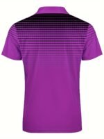 Men'S Plus Size Polo Shirt, Casual Golf Sports Polo With Polka Dot 3D Print, Short Sleeve, Knit Fabric, Slight Stretch, Regular Fit, All Season Lapel Collar, Polyester 95% Spandex 5% - 180G/M? - Image 6