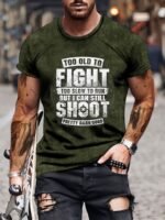 Letters Print Tops, Plus Size Men'S T-Shirt, Summer Trendy Casual Short Sleeve Tees, Outdoor Sports Clothing, Big & Tall Guys, Leisurewear - Image 2