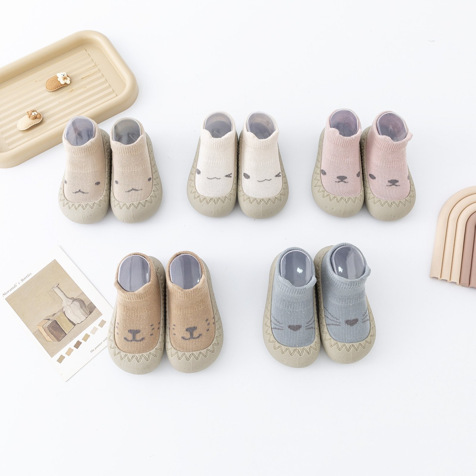 product-fancy-c87509e3-b402-4007-a9dd-b74ce659f6f7.jpg Adorable Cartoon Slip-On Sock Shoes For Toddlers - Breathable, Non-Slip, Soft & Comfy Walking Footwear For Boys & Girls, Perfect For Indoor Use In Spring & Fall, Kid Shoes - Image 1