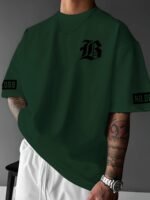 Men'S Casual Fashion Print T-Shirt - Comfortable Polyester, Round Neck, Loose Fit For Summer & Spring - Image 2