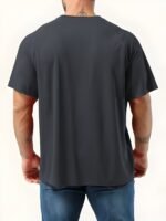 Plus Size Summer T-Shirt With Paris Print, Men'S Short Sleeve Tees For Outdoor Daily Life, Casual Trendy Tops For Big & Tall Guys - Image 10